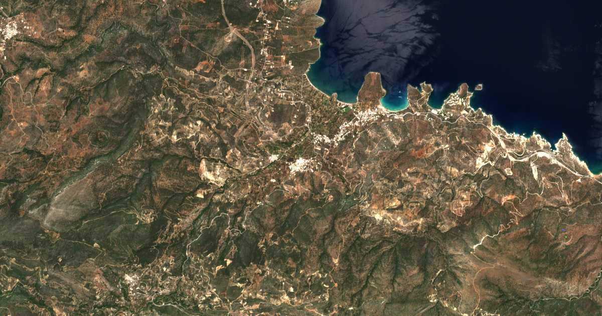 Carte satellite de Kaló Chorió