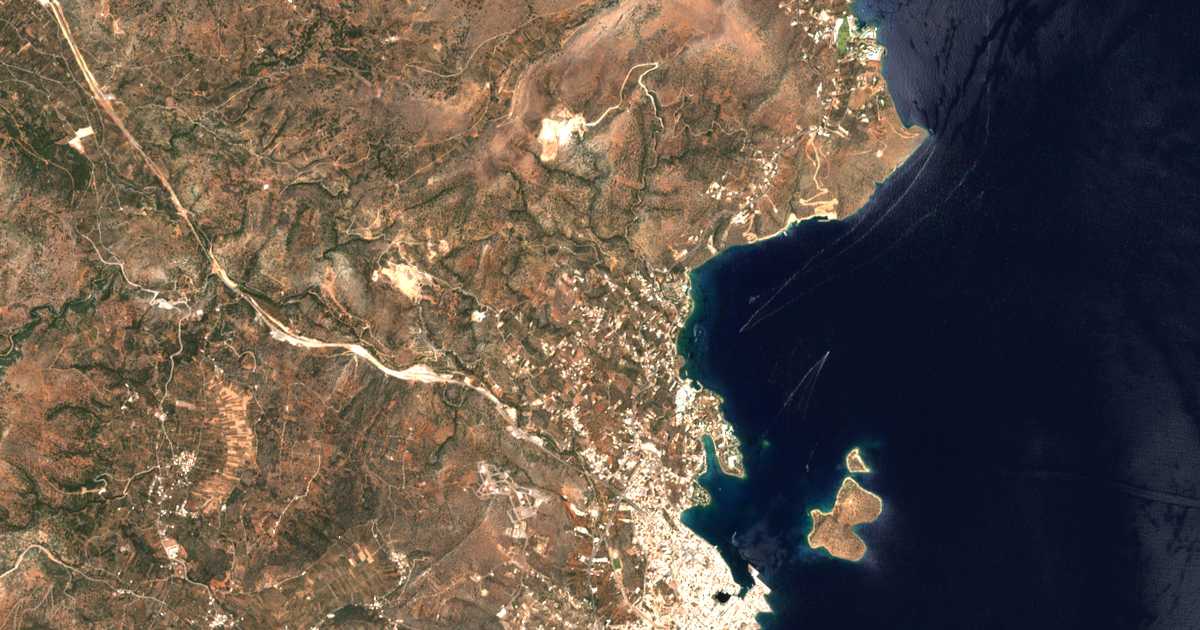 Carte satellite de Katsíkia