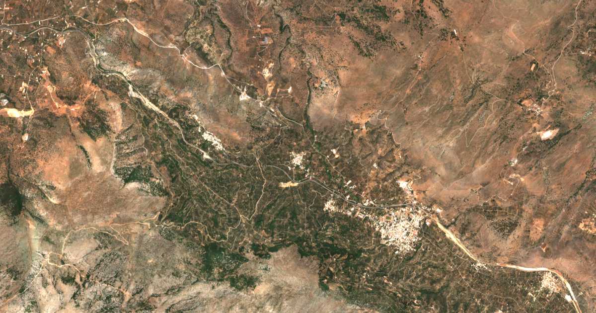 Carte satellite de Latsída
