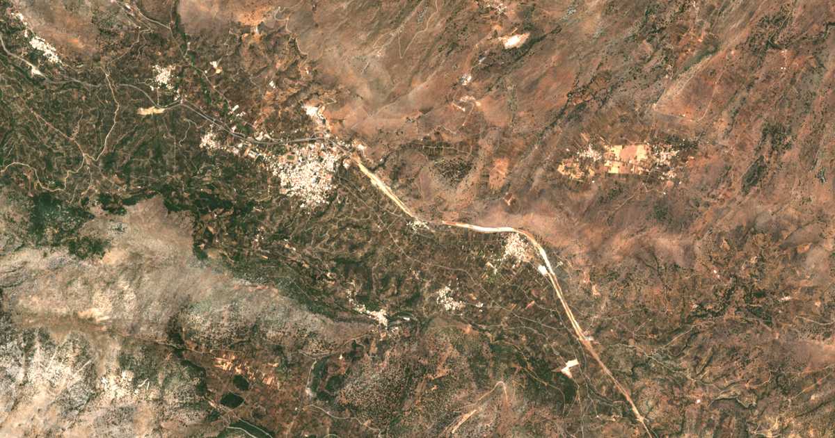 Carte satellite de Nikithianós