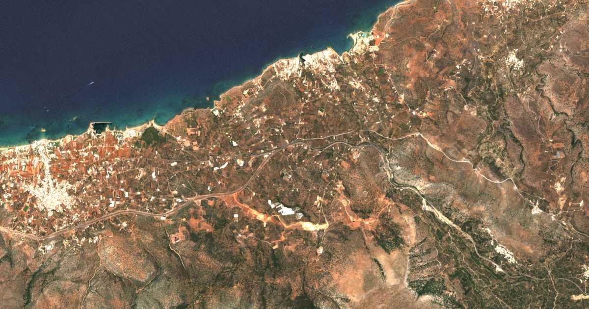 Carte satellite de Pýrgos