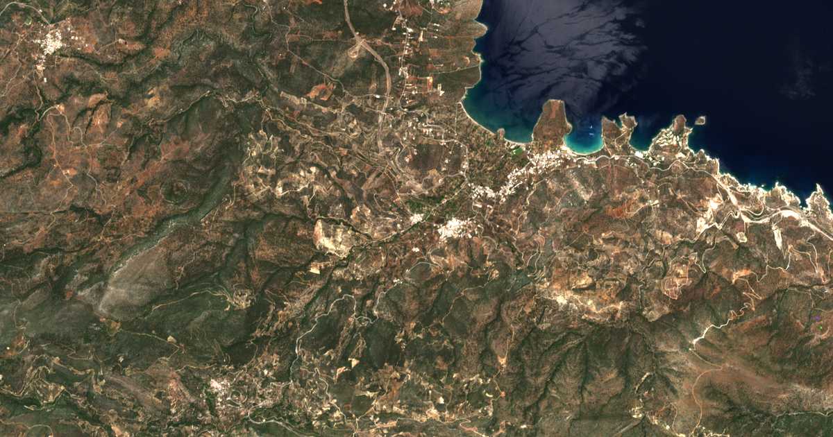 Carte satellite de Pýrgos