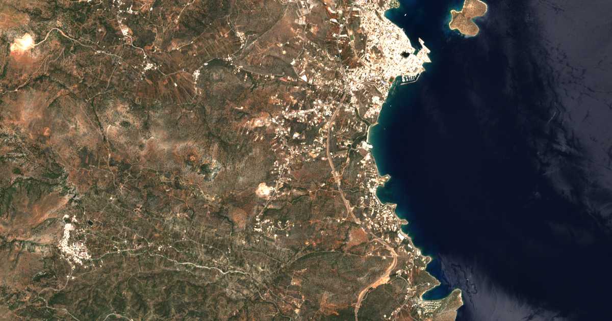 Carte satellite de Roúsa Límni