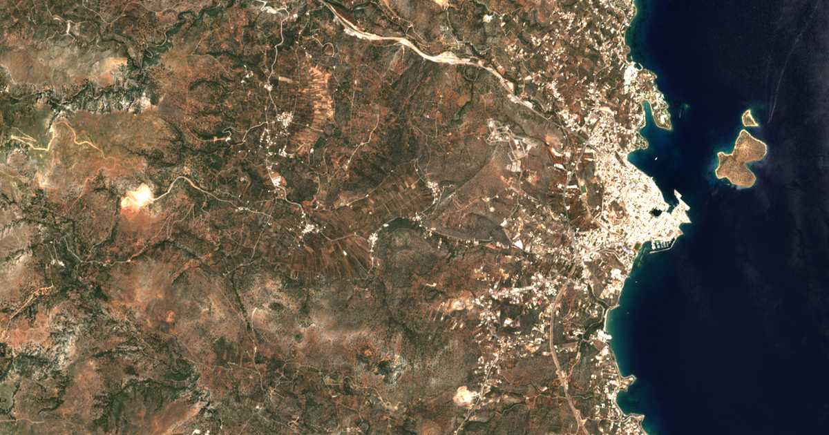 Carte satellite de Schísma