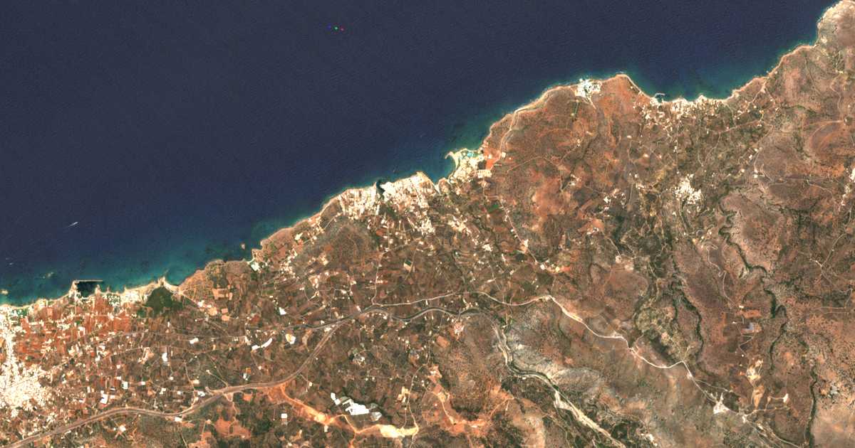 Carte satellite de Sísi