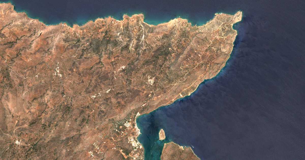 Carte satellite de Vrouchás