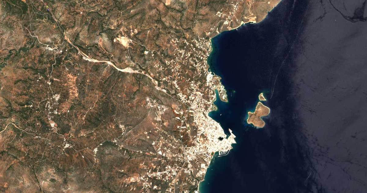 Carte satellite de Xirókampos