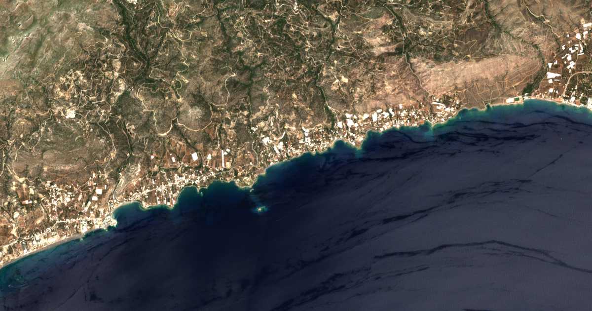 Carte satellite de Galíni