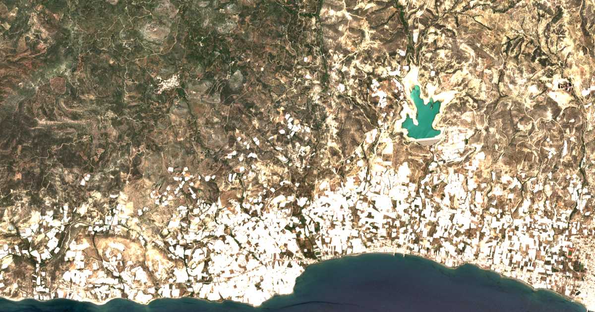 Carte satellite de Kalógeroi