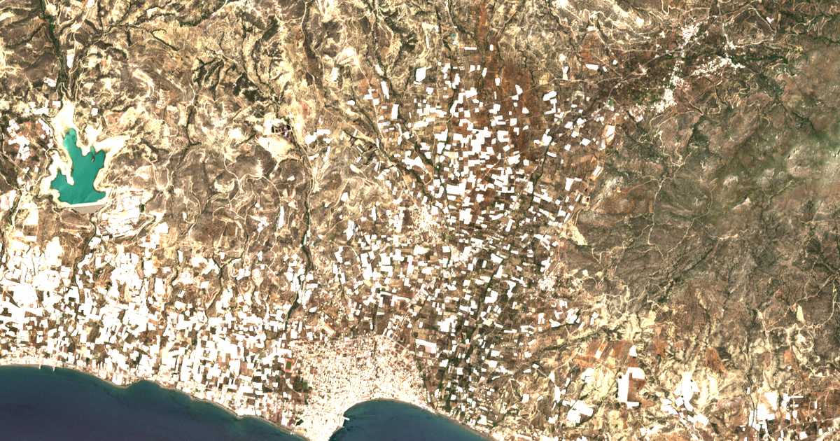 Carte satellite de Kentríon