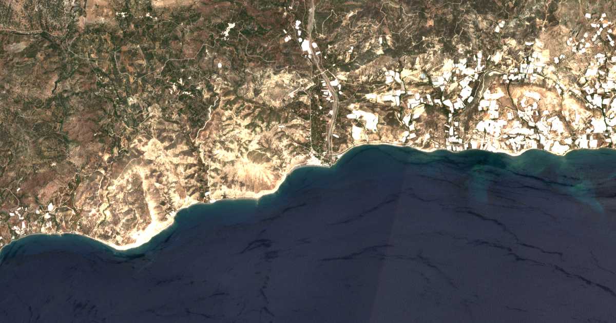 Carte satellite de Mýrtos