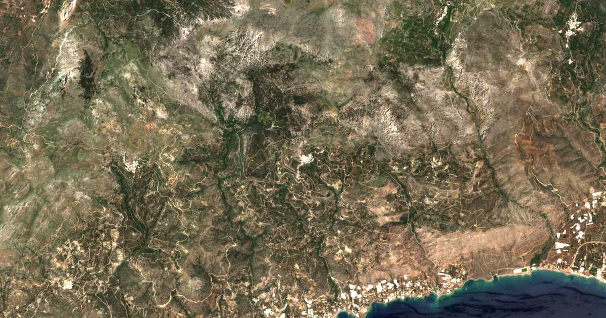 Carte satellite de Schinokápsala