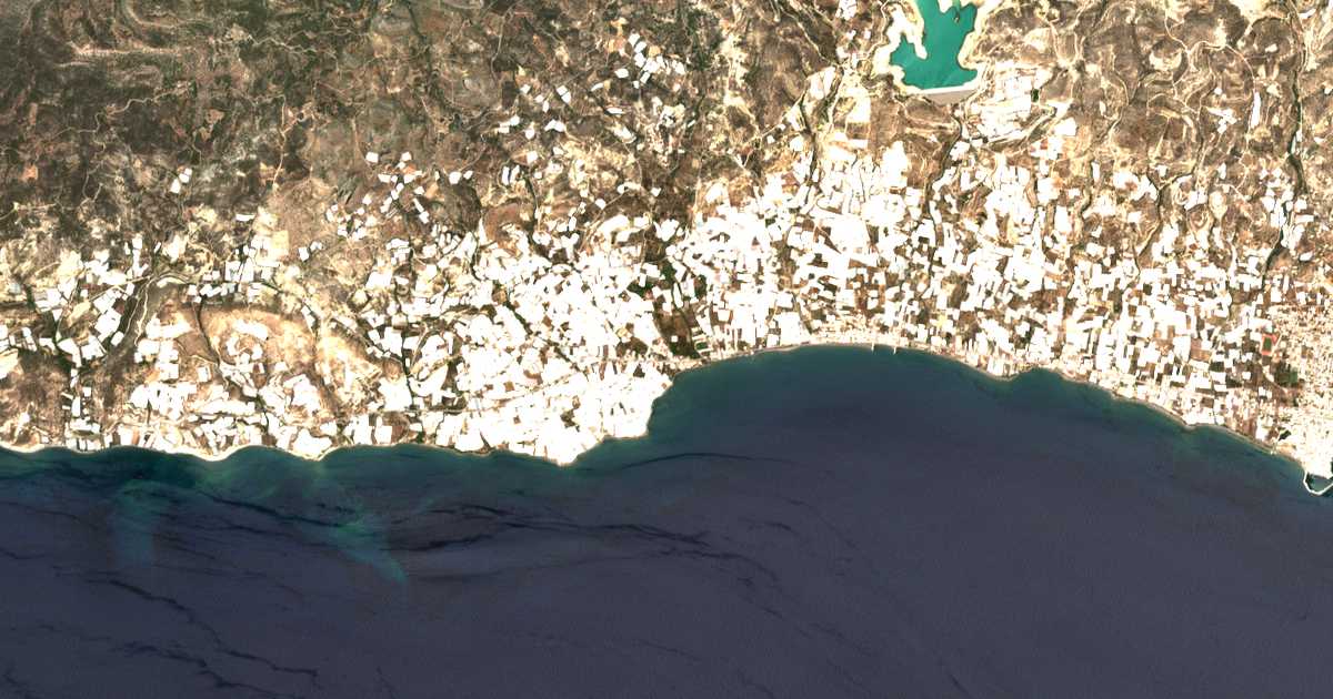 Carte satellite de Stómion
