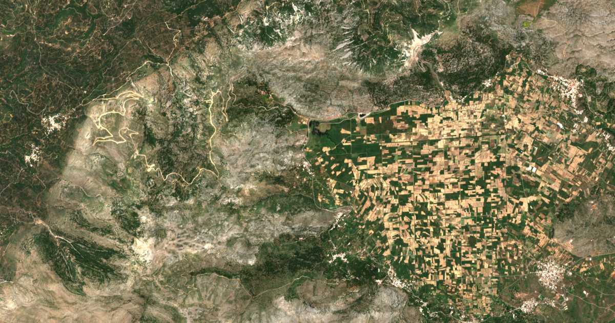Carte satellite de Káto Metóchi