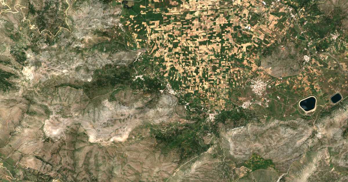 Carte satellite de Psychró