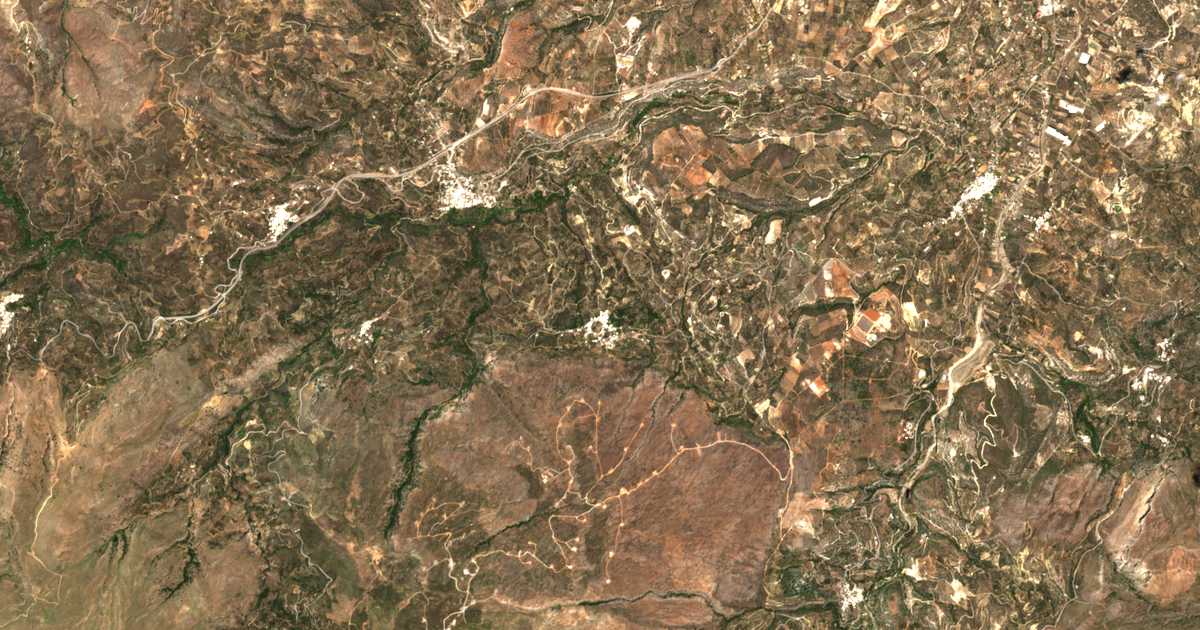 Carte satellite de Achládia