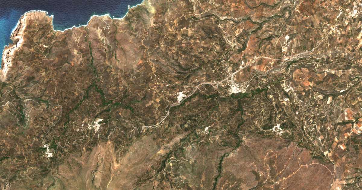 Carte satellite de Chamézi