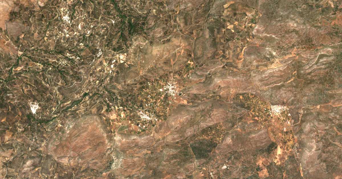 Carte satellite de Chandrás