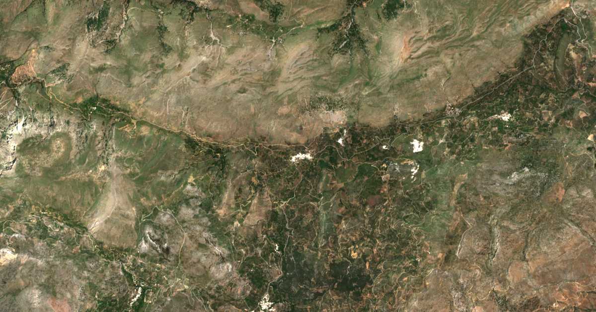Carte satellite de Chrysopigí