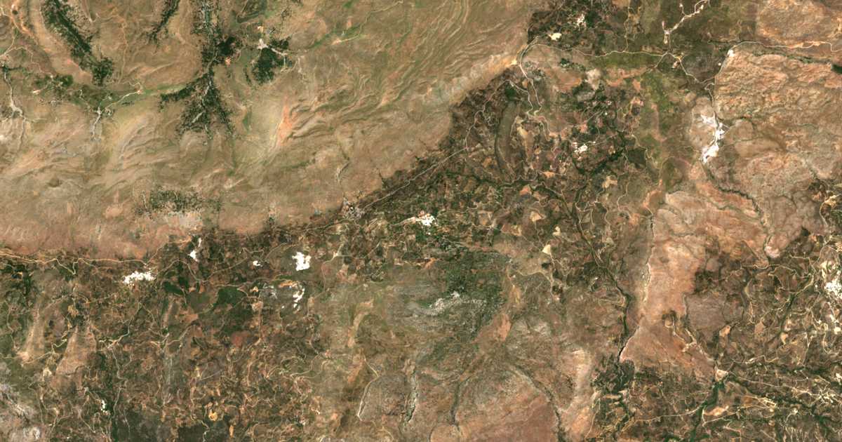 Carte satellite de Dáfni