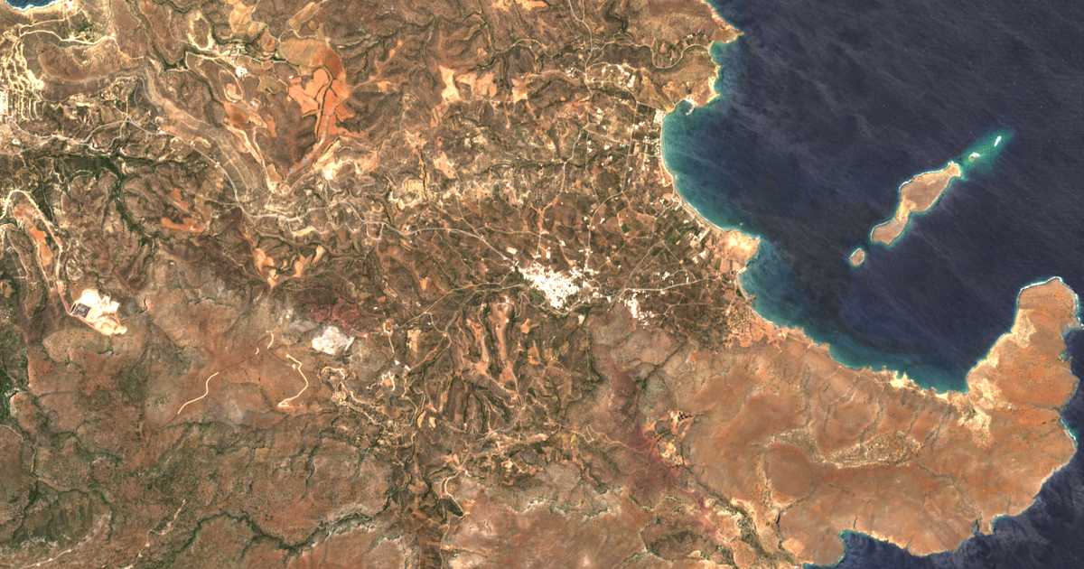 Carte satellite de Palékastro