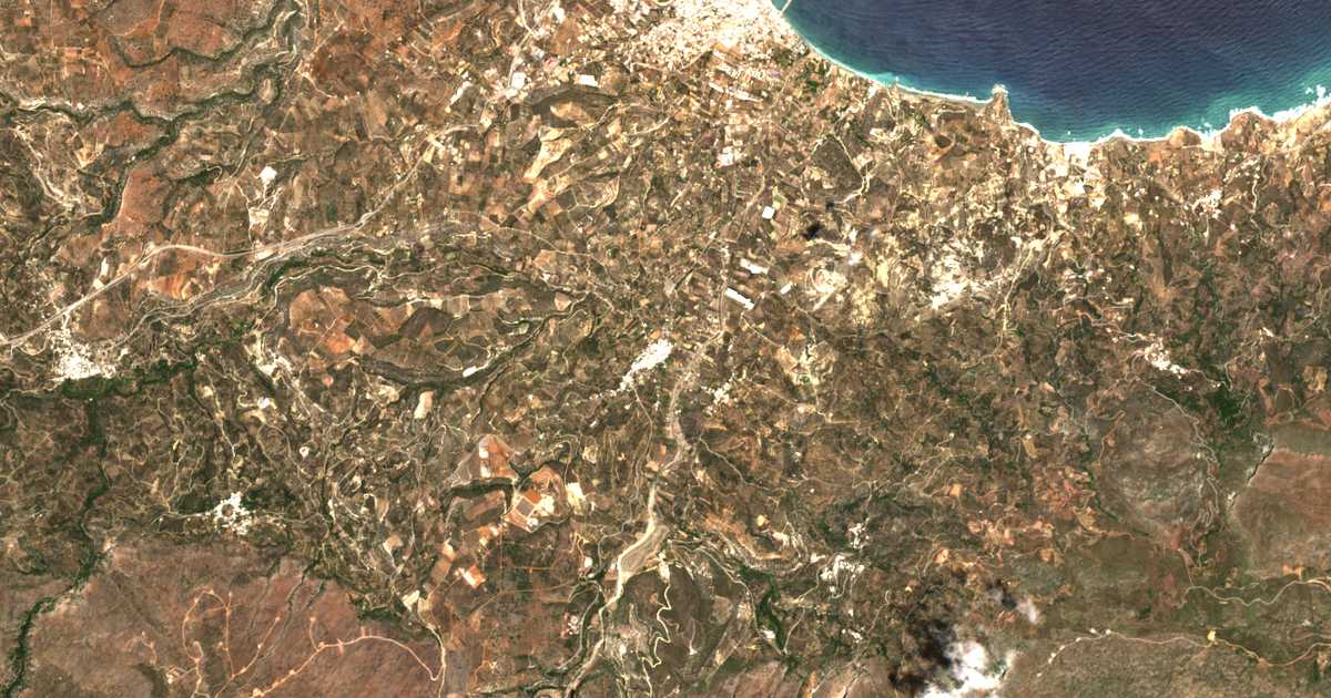 Carte satellite de Piskokéfalo