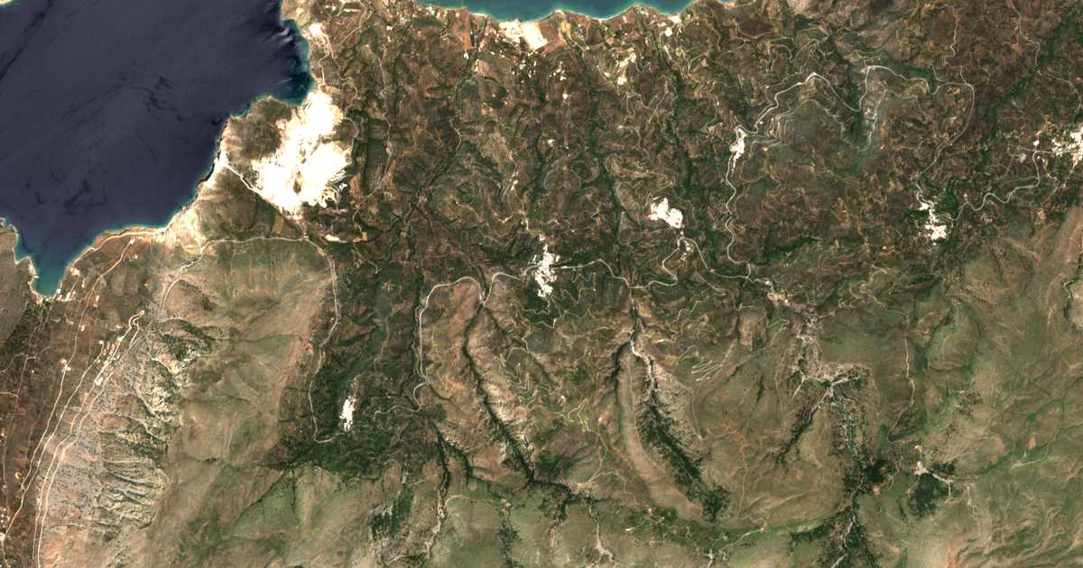 Carte satellite de Sfáka