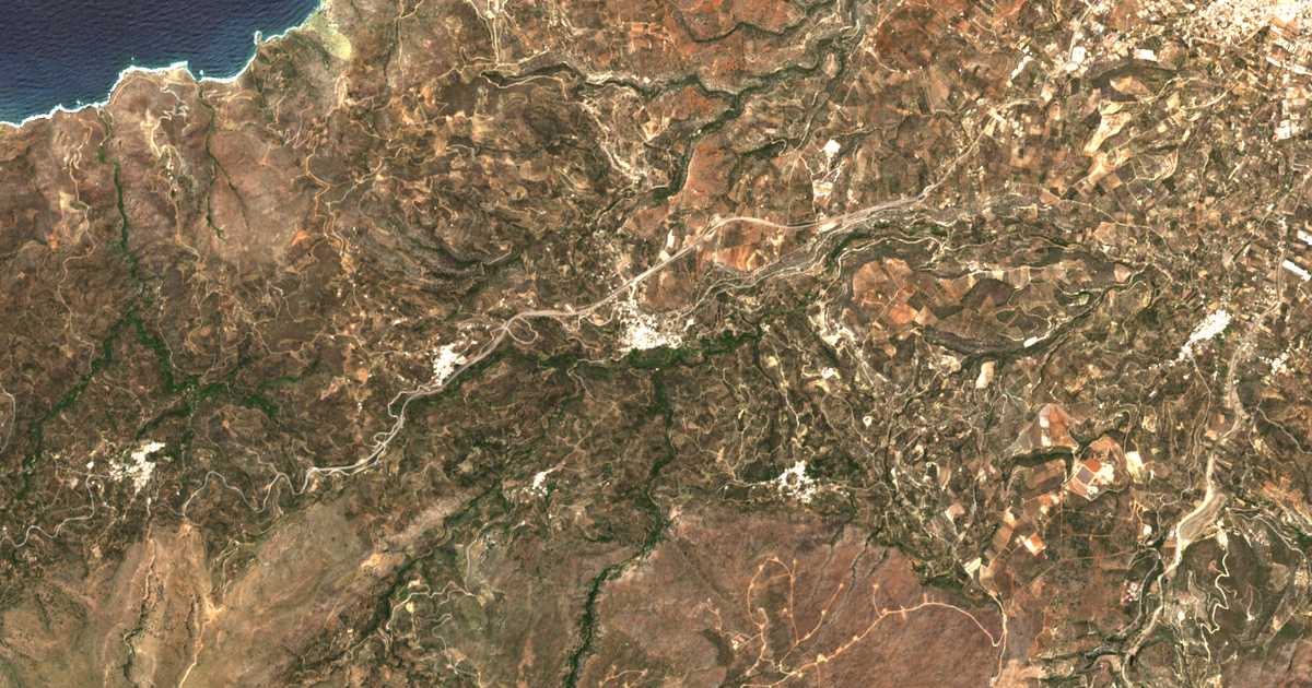 Carte satellite de Skopí