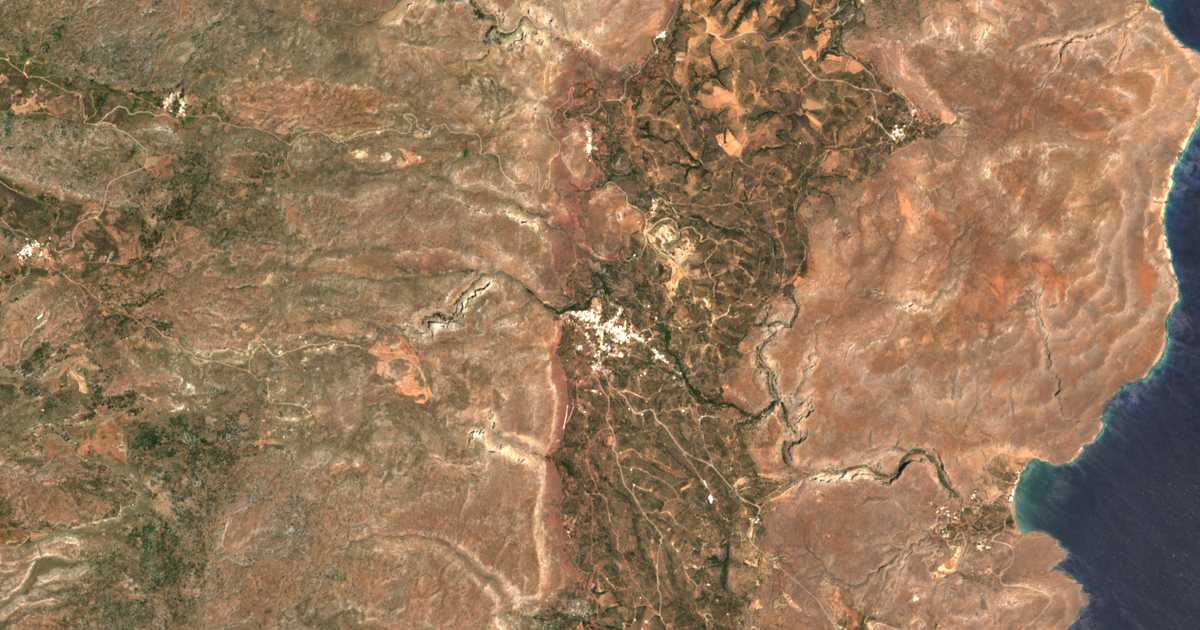 Carte satellite de Zákros