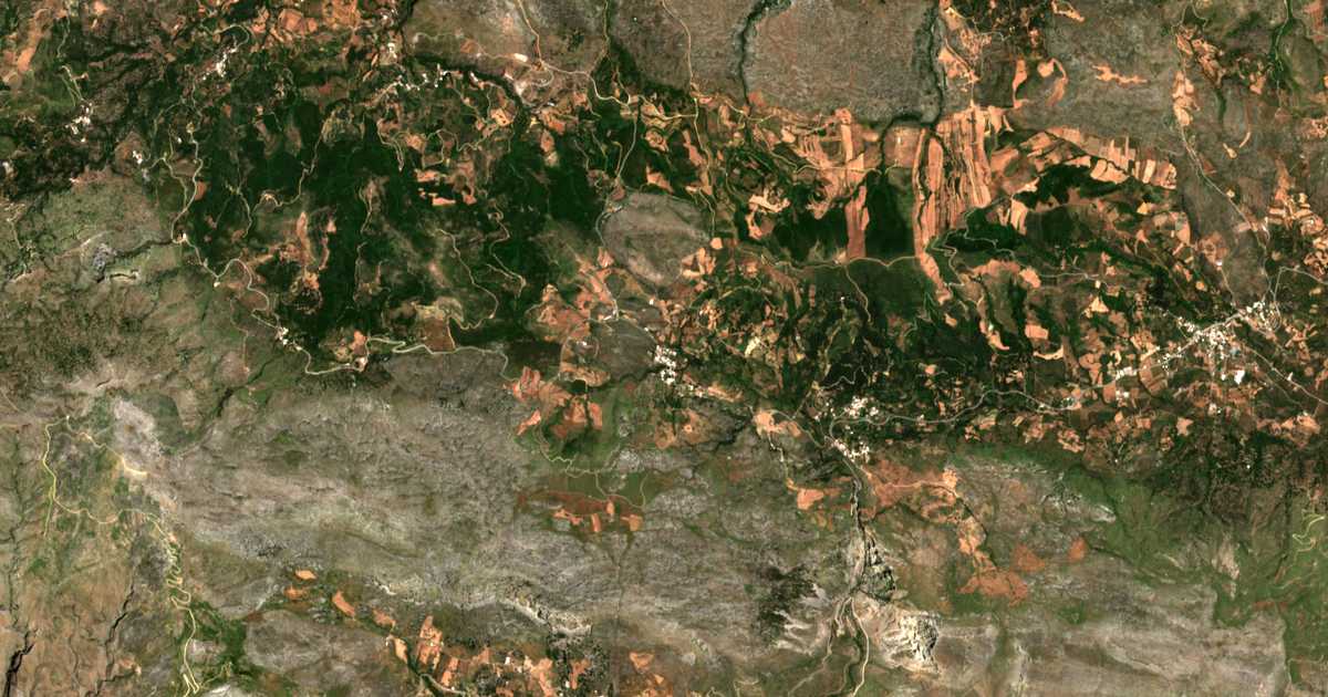 Carte satellite de Kalí Sykiá