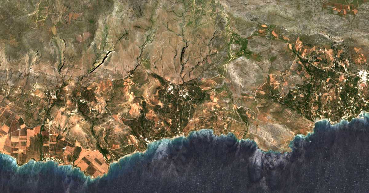 Carte satellite de Káto Rodákino