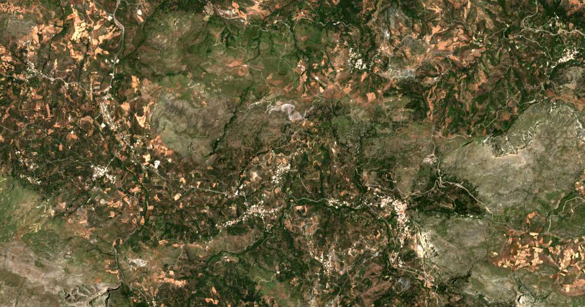 Carte satellite de Lampiní