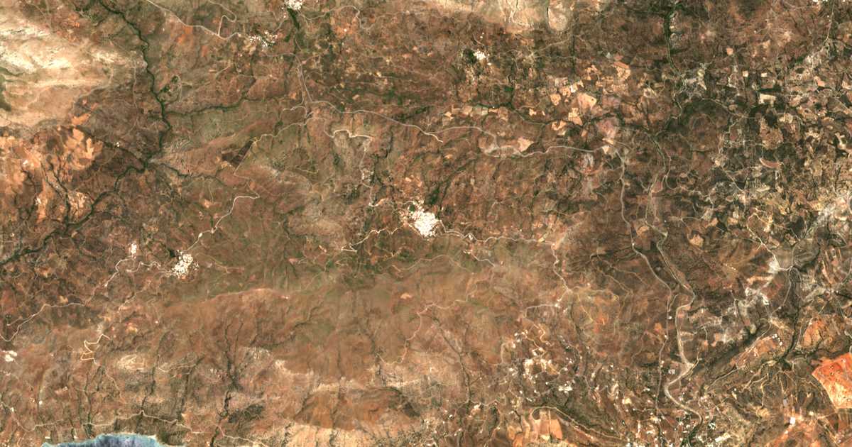 Carte satellite de Mélampes