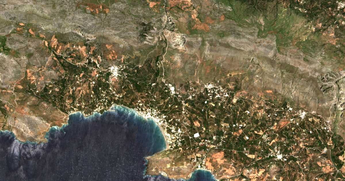 Carte satellite de Mýrthios