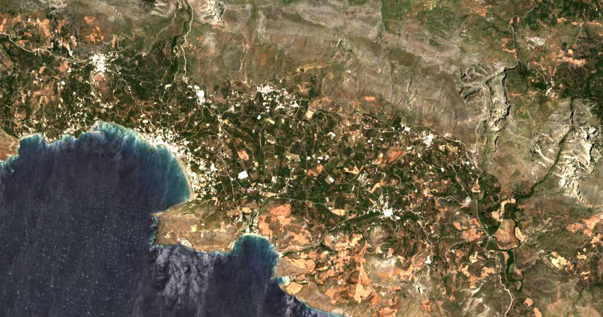 Carte satellite de Palaiá Tavérna