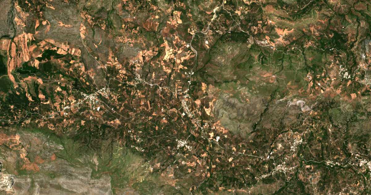 Carte satellite de Palé