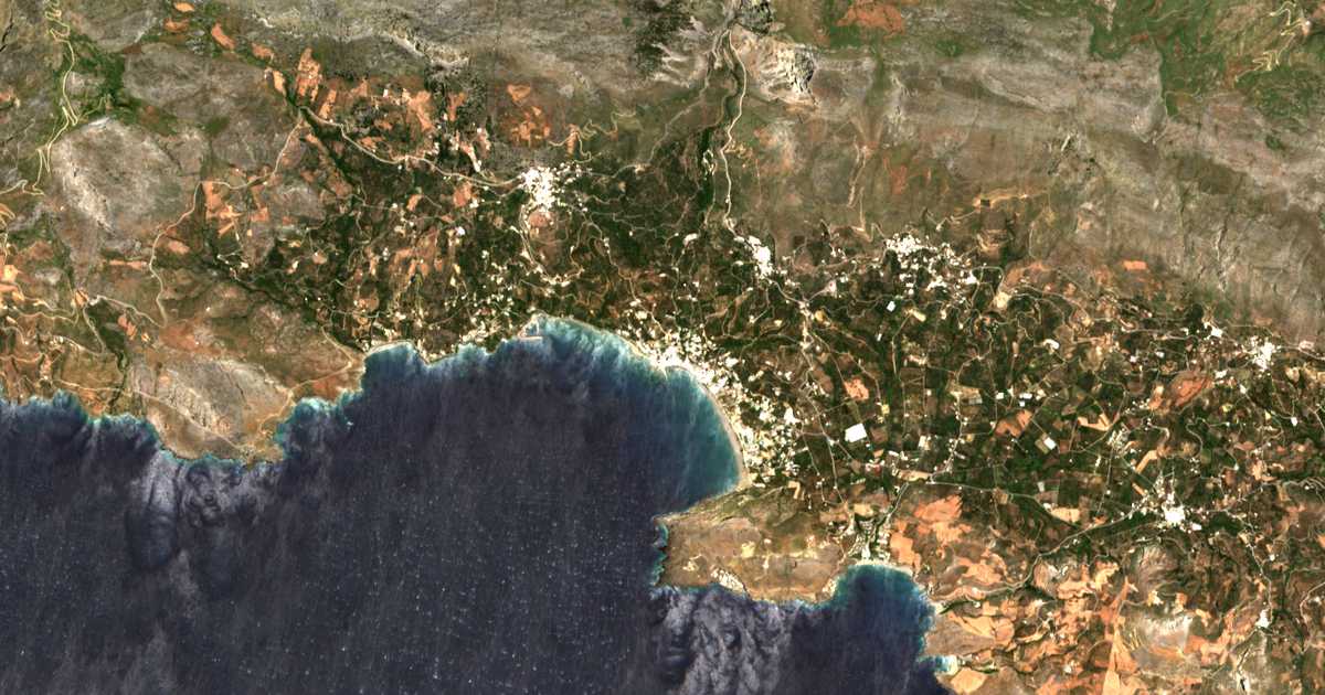 Carte satellite de Plakiás
