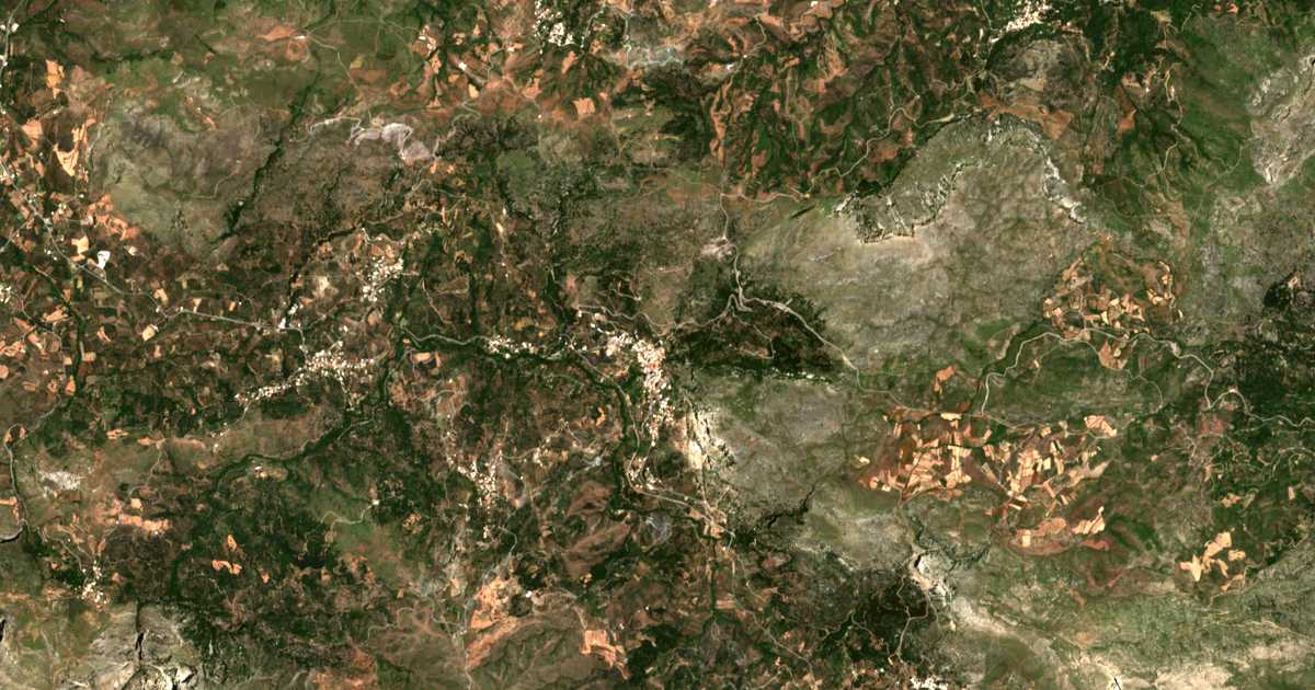 Carte satellite de Spíli