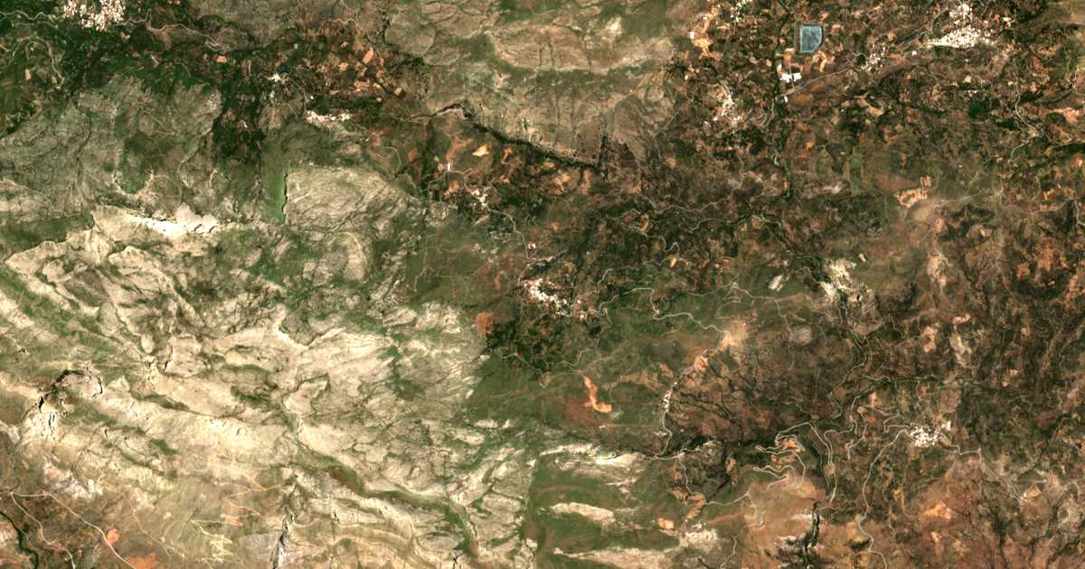 Carte satellite de Áno Méros