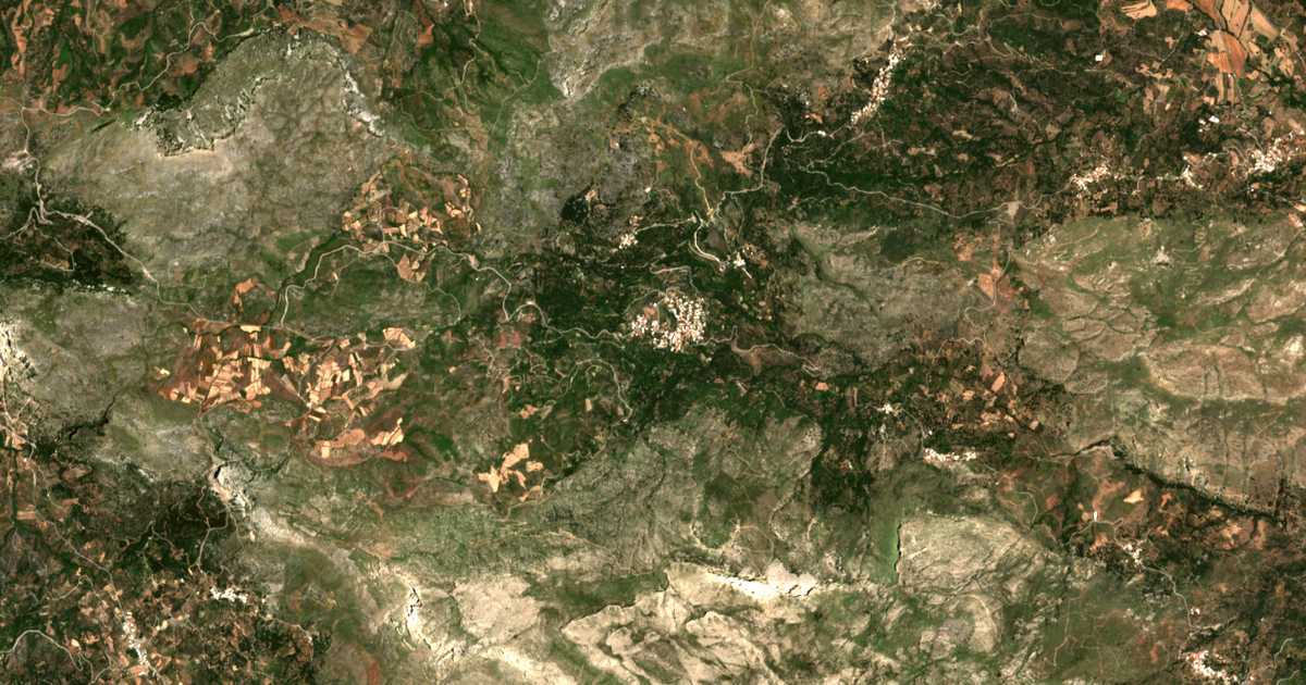 Carte satellite de Gerakári