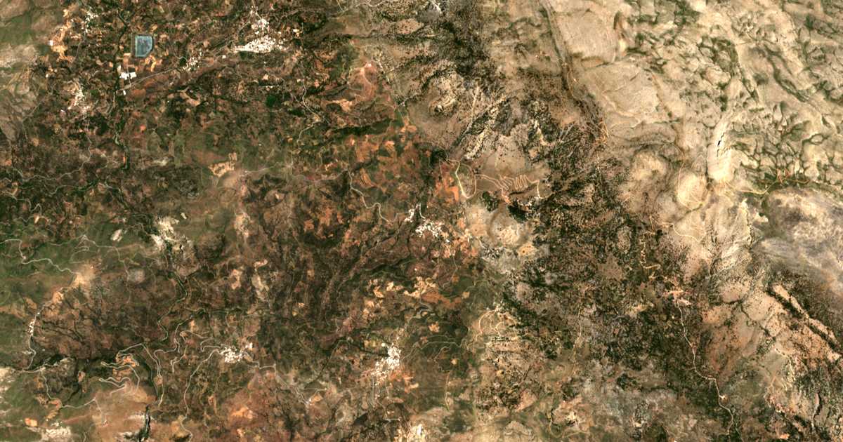 Carte satellite de Kouroútai