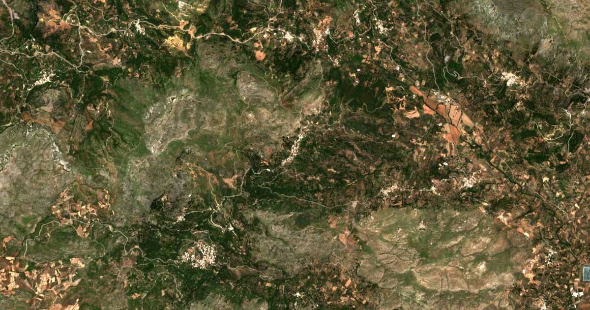 Carte satellite de Méronas