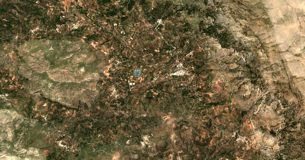 Carte satellite de Vizári