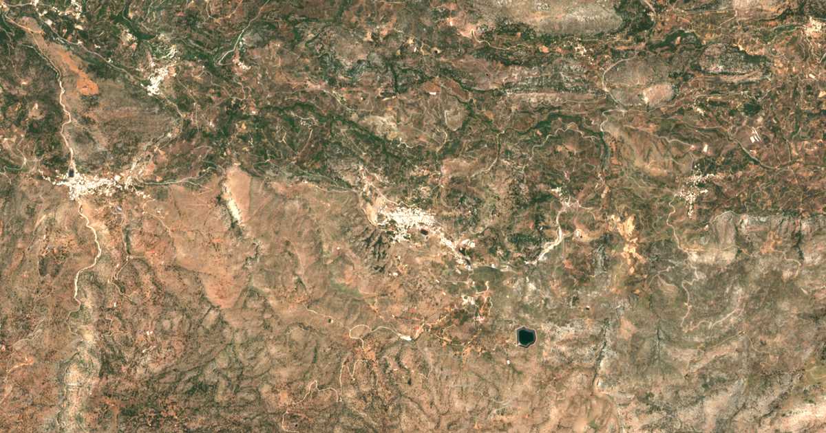 Carte satellite de Anógia