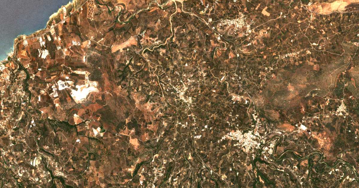 Carte satellite de Angelianá