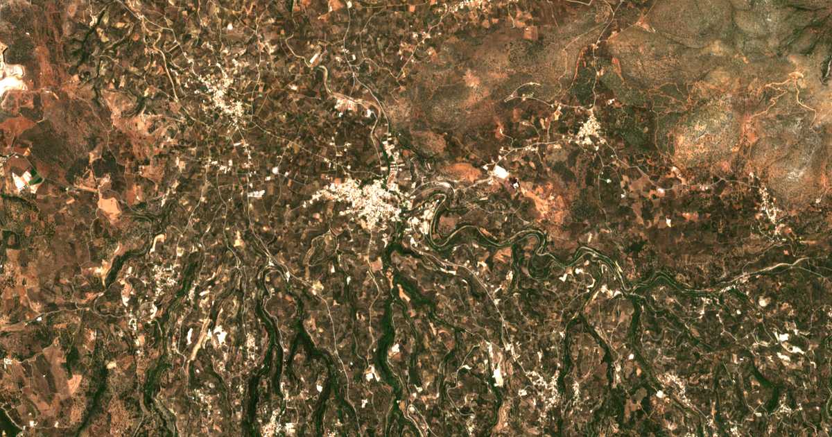 Carte satellite de Dáfni