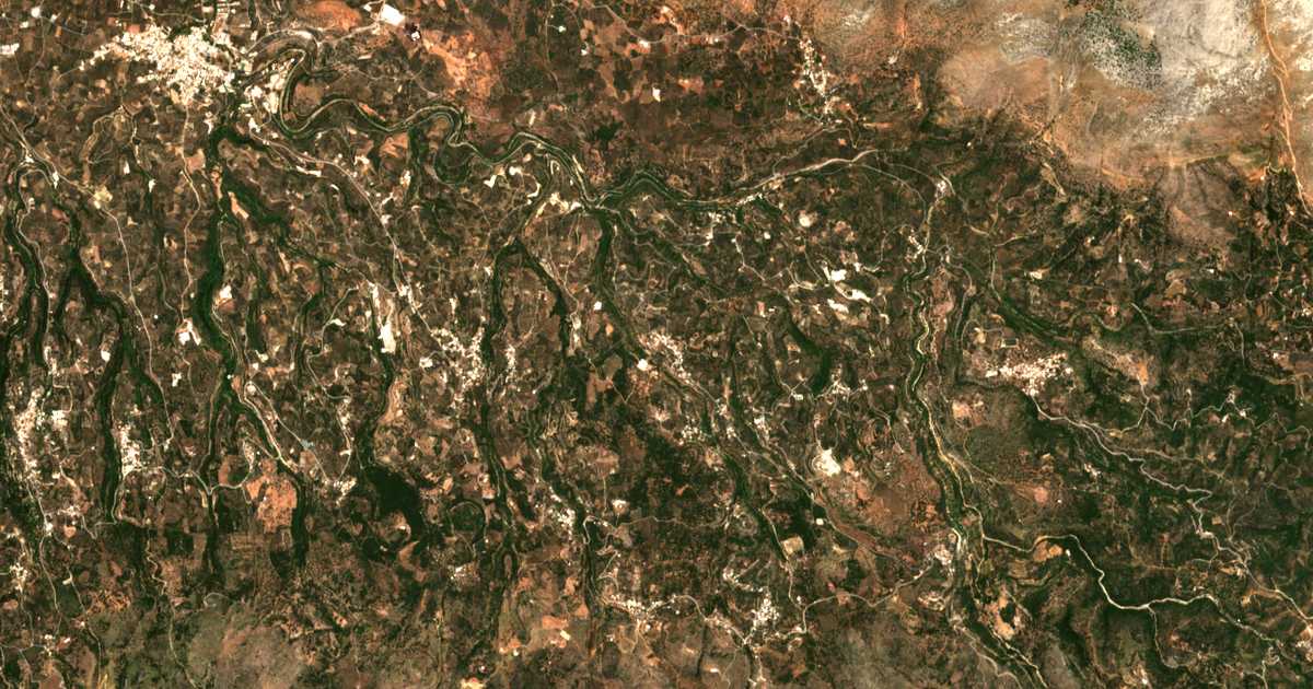 Carte satellite de Damavólos