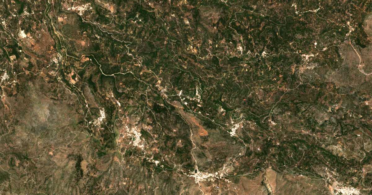 Carte satellite de Katerianá