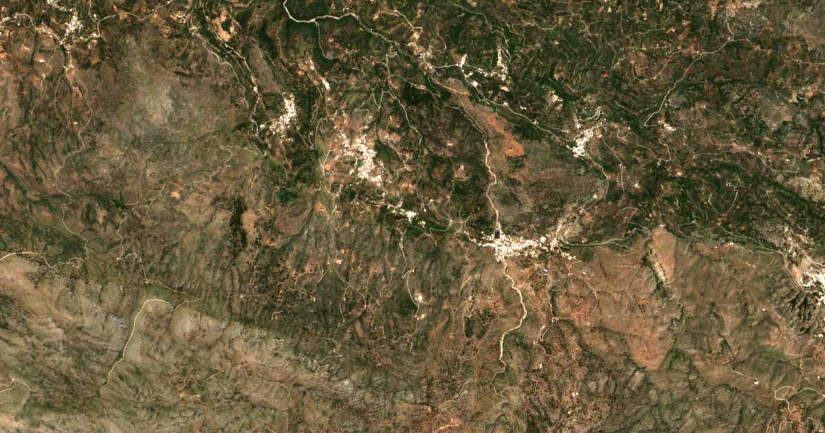 Carte satellite de Krána