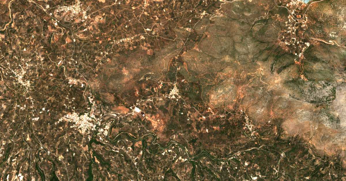 Carte satellite de Melidóni